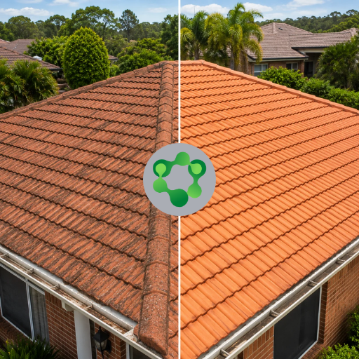 Roof Cleaning Before and After 3